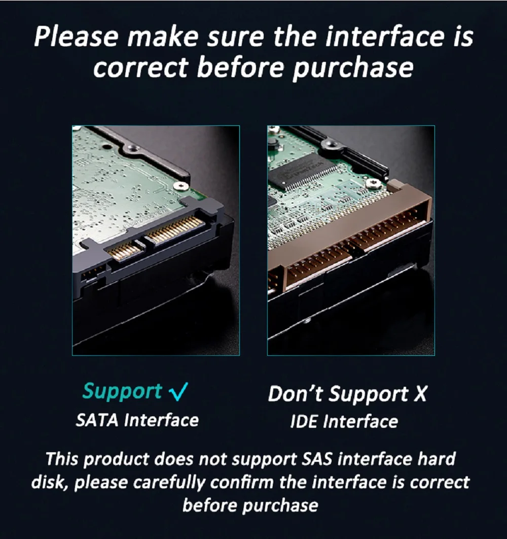 USB 3.0 to SATA III Converter Cable for 3.5/2.5 Inch HDD/SSD - UASP Compatible Hard Drive Adapter Description Image.This Product Can Be Found With The Tag Names Computer Cables Connecting, Computer Peripherals, PC Hardware Cables Adapters, Sata adapter