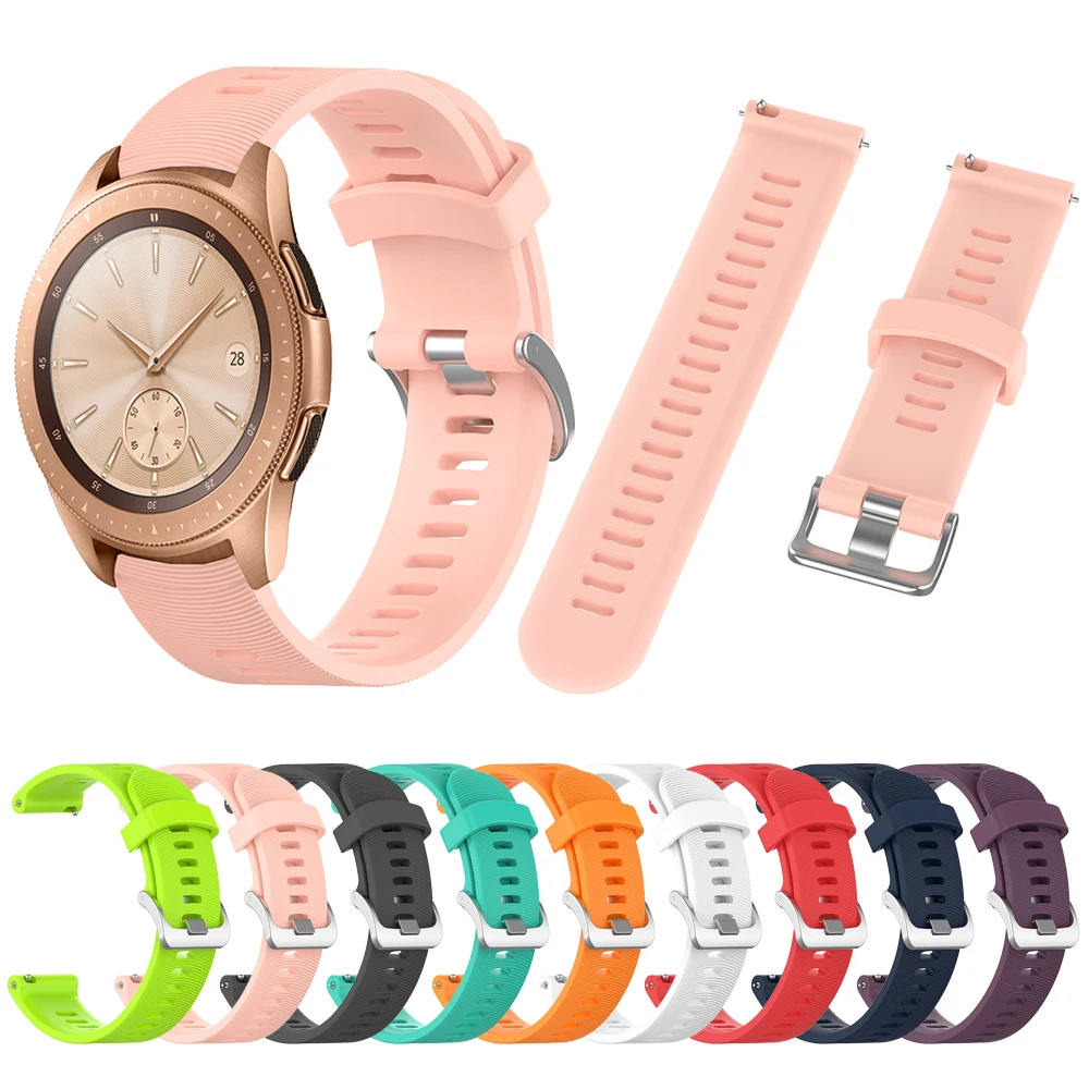 

Watchband Wrist Strap For Samsung Galaxy Watch 42mm /Gear S2 Silicone Band for Samsung Galaxy Watch Active/Huami GTR 42 Bracelet