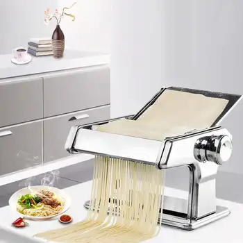 

Household Manual Noodle Maker Pasta Press Rolling Machine Multifunction Stainless Steel Crank Pasta Cutter Anti-slip Handle