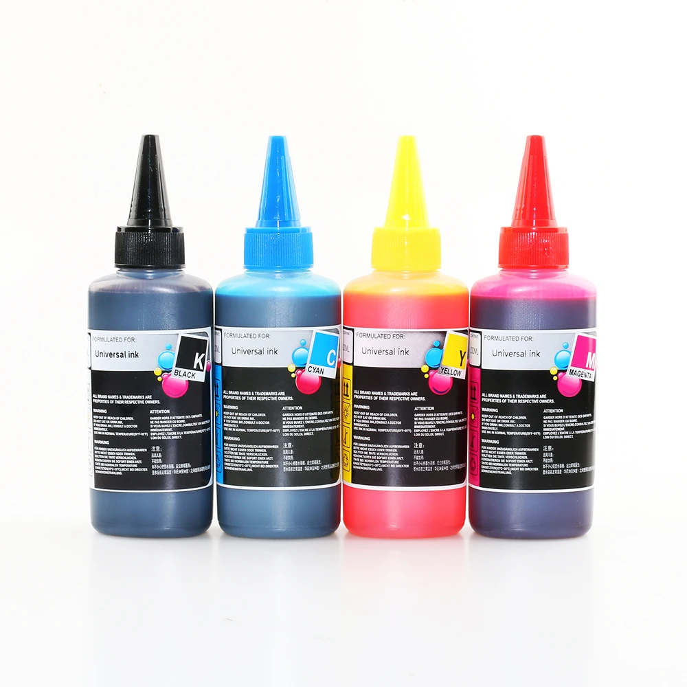 Universal 100ml Refill Dye Ink Kit for Epson for Canon for HP for Brother All Model 4