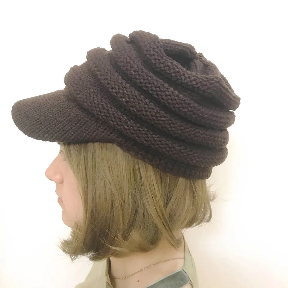Женская зимняя шапка, мешковатый, оверсайз, вязанная шапка, Теплая Лыжная Шапка, женская шапка, Skullies, шапка, gorros mujer invierno