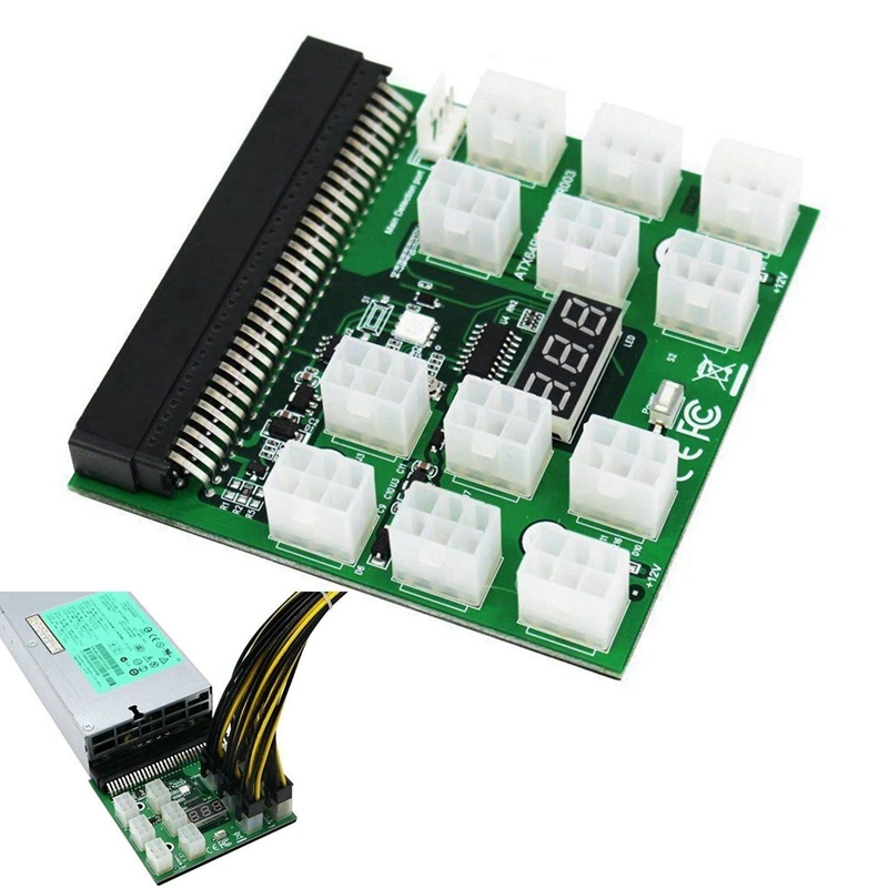 1200 W/750 W 6 Pin Мощность коммутационная плата для Hp Psu Gpu добыча эфириума Zec зедкэш