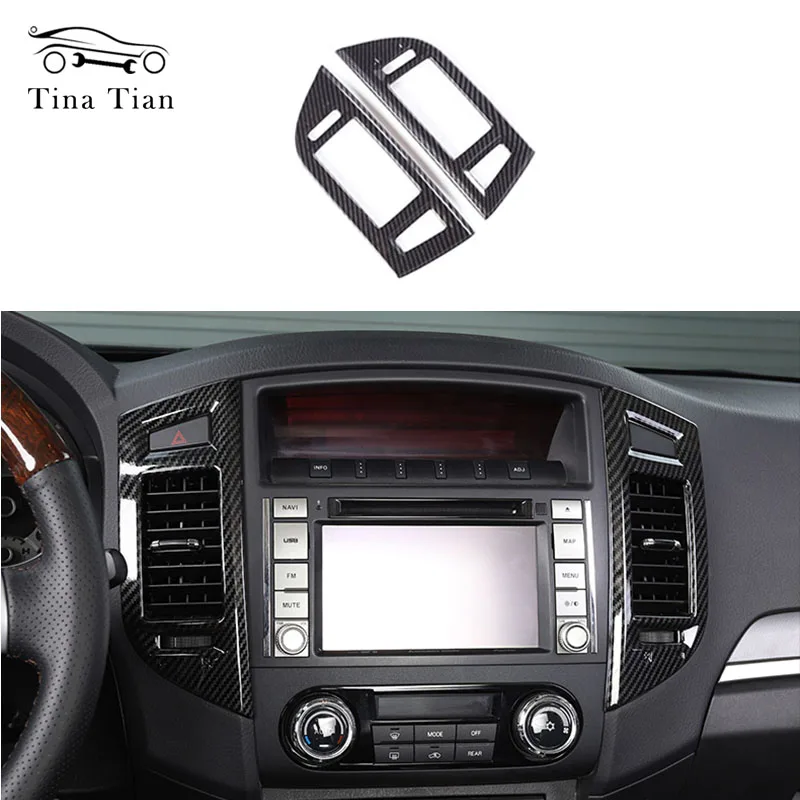 2 шт. подходит для Mitsubishi PAJERO 2007 2019 автозапчасти из углеродного волокна цвет
