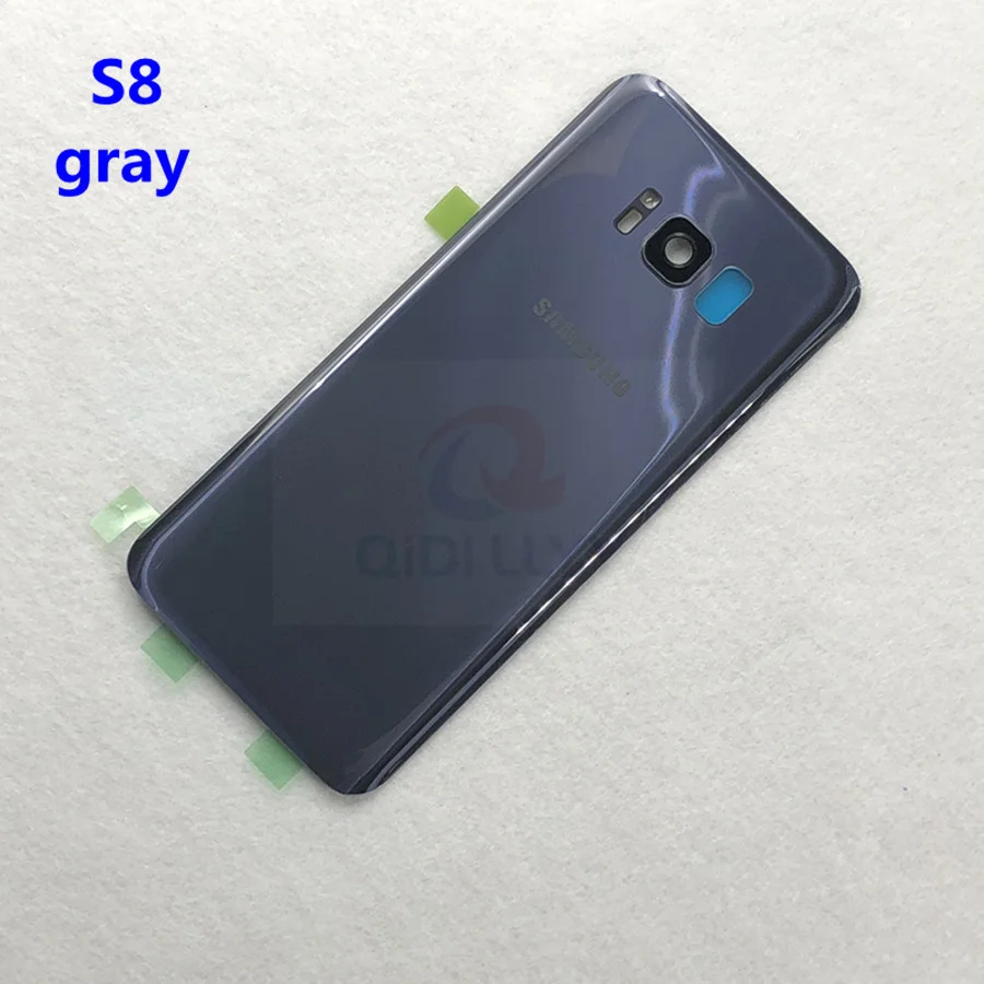 SAMSUNG Galaxy S8 G950F/S8 Plus G955F Back Glass Battery Cover Rear Door Housing Case For SAMSUNG S8 S8+ Back Glass Cover mobile frame transparent Housings & Frames