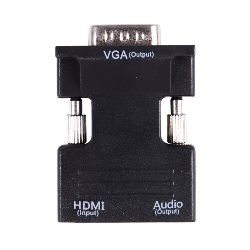1080P HDMI Женский к VGA Мужской с аудио выходным кабелем конвертер адаптер