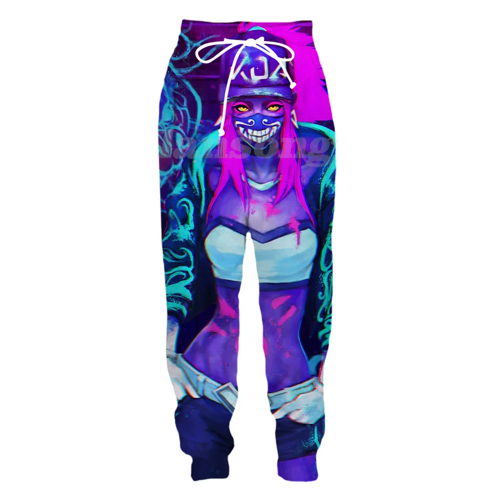 League of legend kda akali, 3d принт, футболки/свитшоты/худи/штаны, модная мужская футболка в стиле Харадзюку, забавная футболка в стиле панк, уличная одежда, топы в стиле хип-хоп