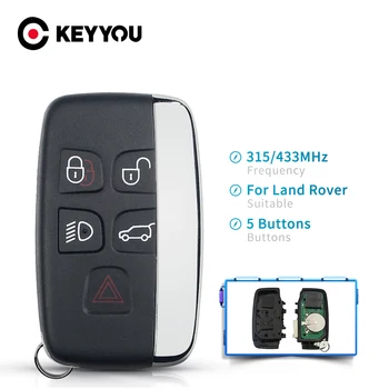 

KEYYOU 5pcs Remote Smart Key 315MHz / 434MHz For Land Rover Discovery 4 Freelander For Range Rover Sport Evoque 2012-2017