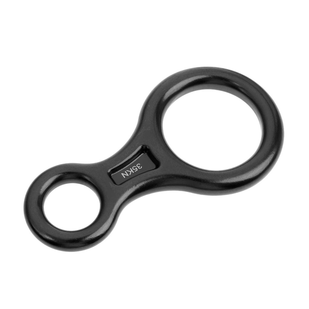 Figure 8 Shape Rock Climbing Caving Rappel Abseil Rope Rescue Descender 35KN for Rappelling Downhill Rock Climbing Mountaineer