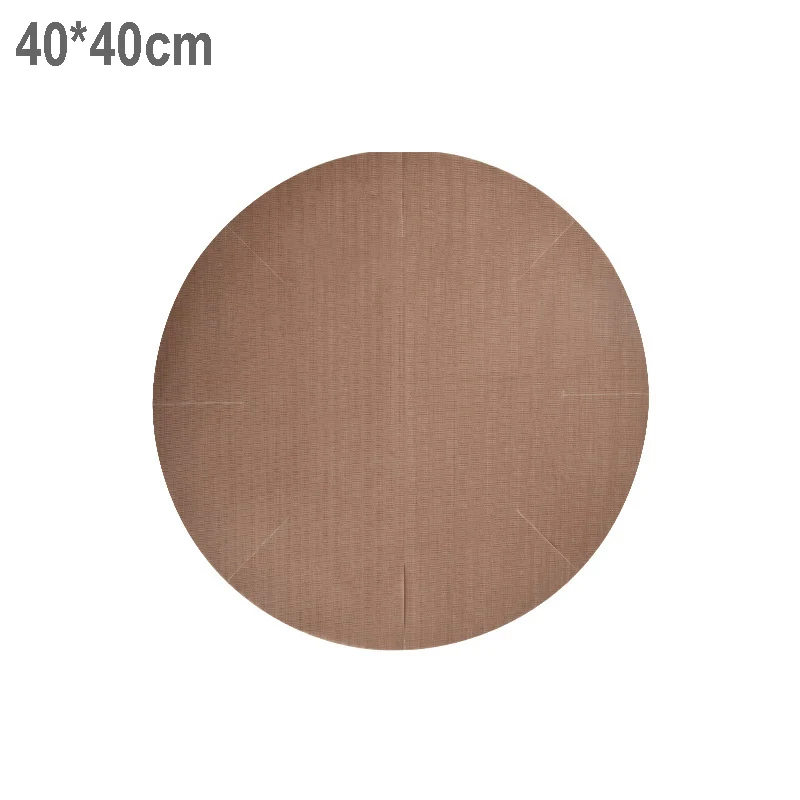 40cm Reusable Cake Tin Liner Cake Baking Mat Round Non Stick Baking Pan Sheet Heat Resistant Oven Baking mat Oil Paper BBQ Pad