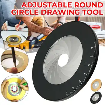 

125mm Adjustable Round Stainless Steel Compass Professional Drawing Compas Flexible Circle Drawing Tool