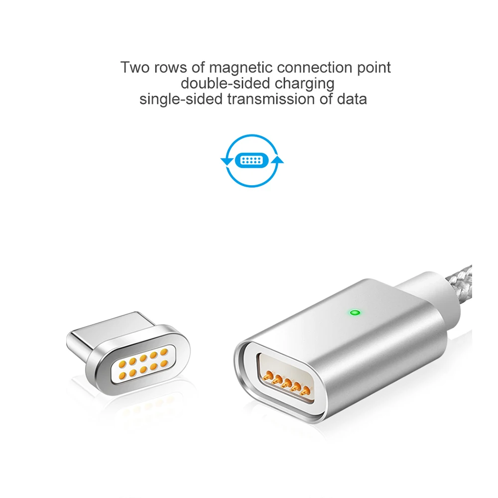 Зарядный кабель магнитное зарядное устройство USB для IPhone Micro usb type C мобильный телефон Быстрая зарядка магнит Зарядное устройство USB кабель 3 разъема