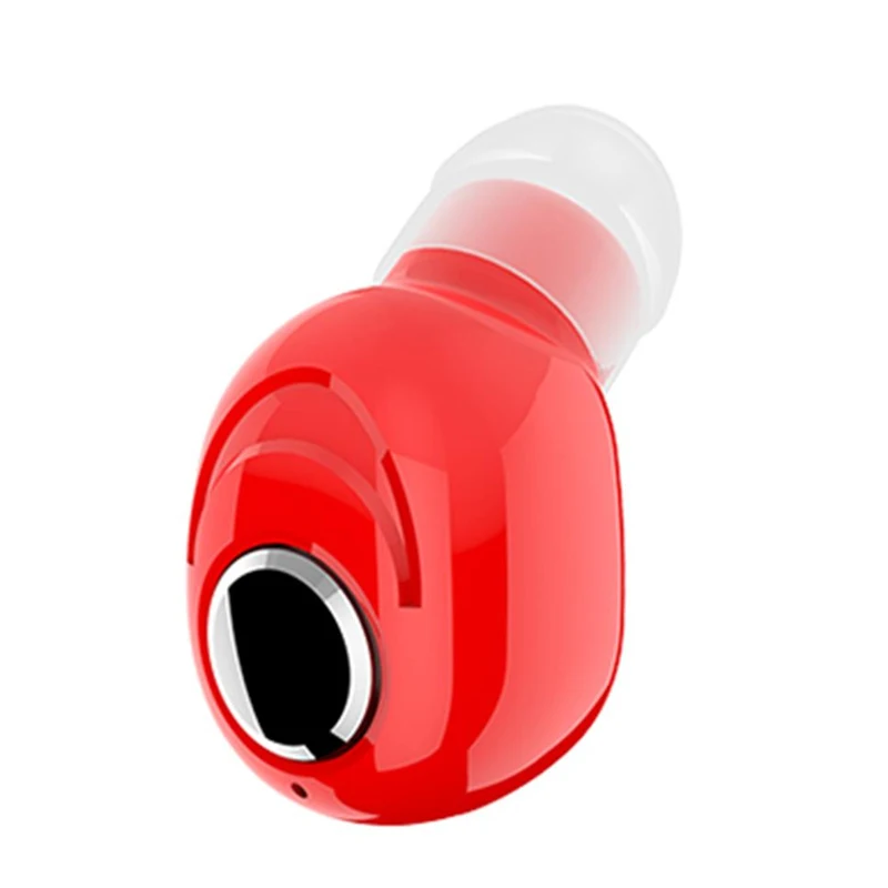red Мини беспроводные Bluetooth наушники V5.0 стерео наушники-вкладыши с микрофоном спортивные наушники для бега наушники для Android IOS все телефоны - Цвет: red
