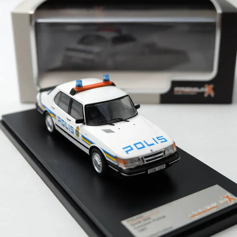 Премиум X 1/43 для SAAB 900i шведская полиция 1987 PRD450 литье под давлением модели