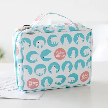 

New Style Printed Wash Bag Waterproof Hook Travel Organizing Bag Cosmetic Bag Foldable Portable Storage Bag Organizing Folders