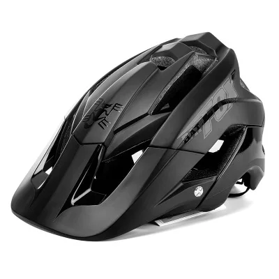 Batfox велосипедный шлем ультралегкий велосипедный шлем Casco Ciclismo интегрально-Формованный велосипедный шлем дорожный горный MTB шлем 56-62 см - Цвет: black
