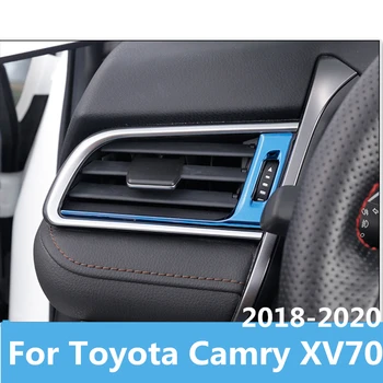 

3PCS Car Air Vent Cover Trim Central Control Dashboard Outlet Moulding For Toyota Camry XV70 2018 2019 2020Interior Accessories