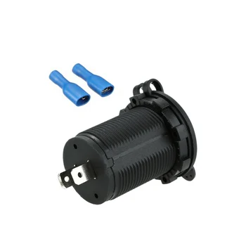 

Hot car styling Auto Motorcycle Dual USB Socket Charger Power Adapter Outlet Power Mobile Phone DC 5V 2.1A/1A for ford BMW