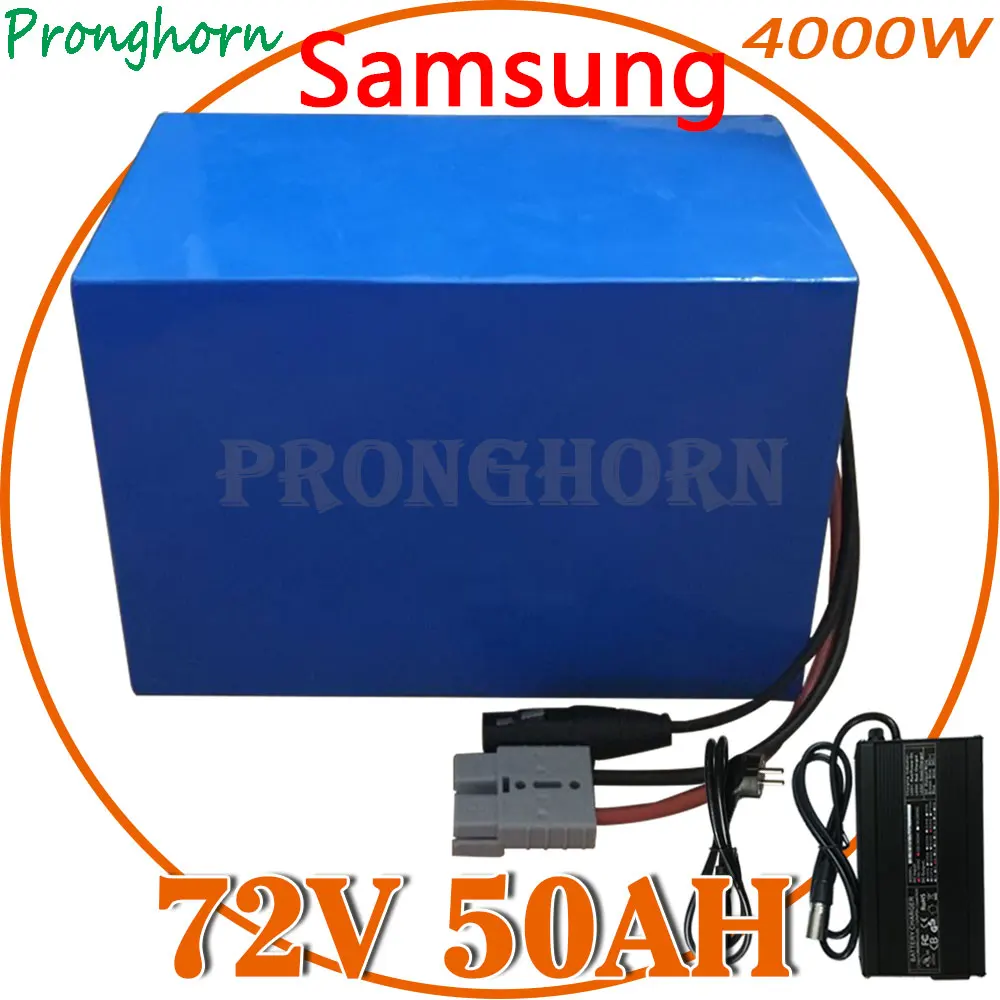 Аккумулятор Pack72V 20Ah 30Ah 40Ah литиевый аккумулятор для электровелосипеда Samsung cell 72V