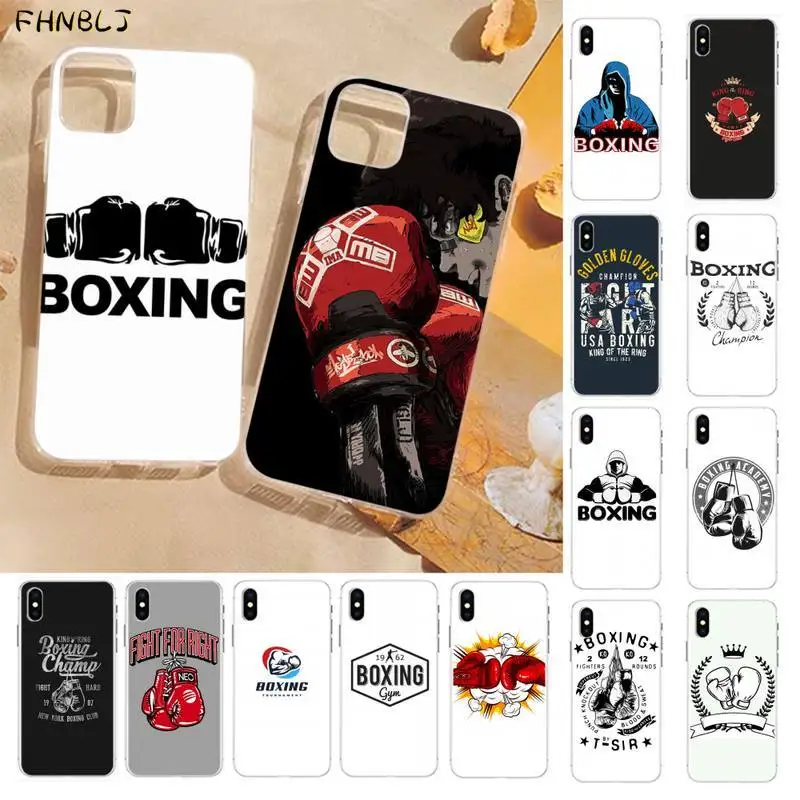 Muay Thai боксерские перчатки DIY Роскошный чехол для телефона iPhone 13 8 7 6 6S Plus X 5S SE 2020 XR 11