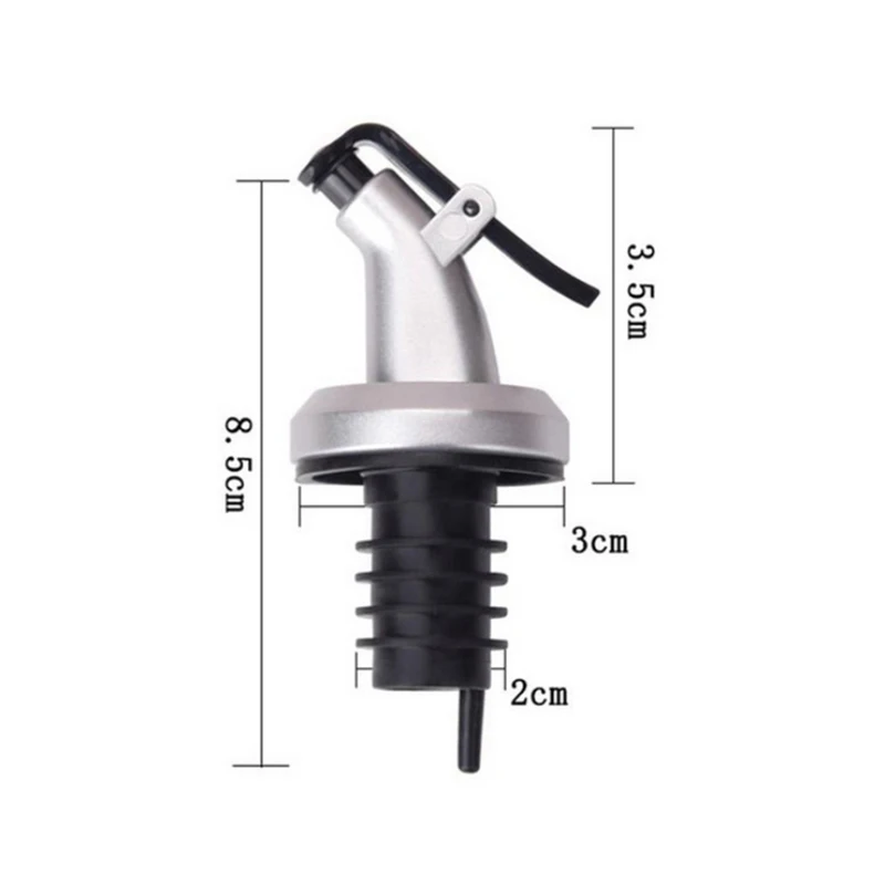 1/3 pcs Oil Bottle Stopper Vinegar Bottles Can Lock Plug Seal Leak-proof Food Grade Plastic Nozzle Sprayer Liquor Dispenser Wine