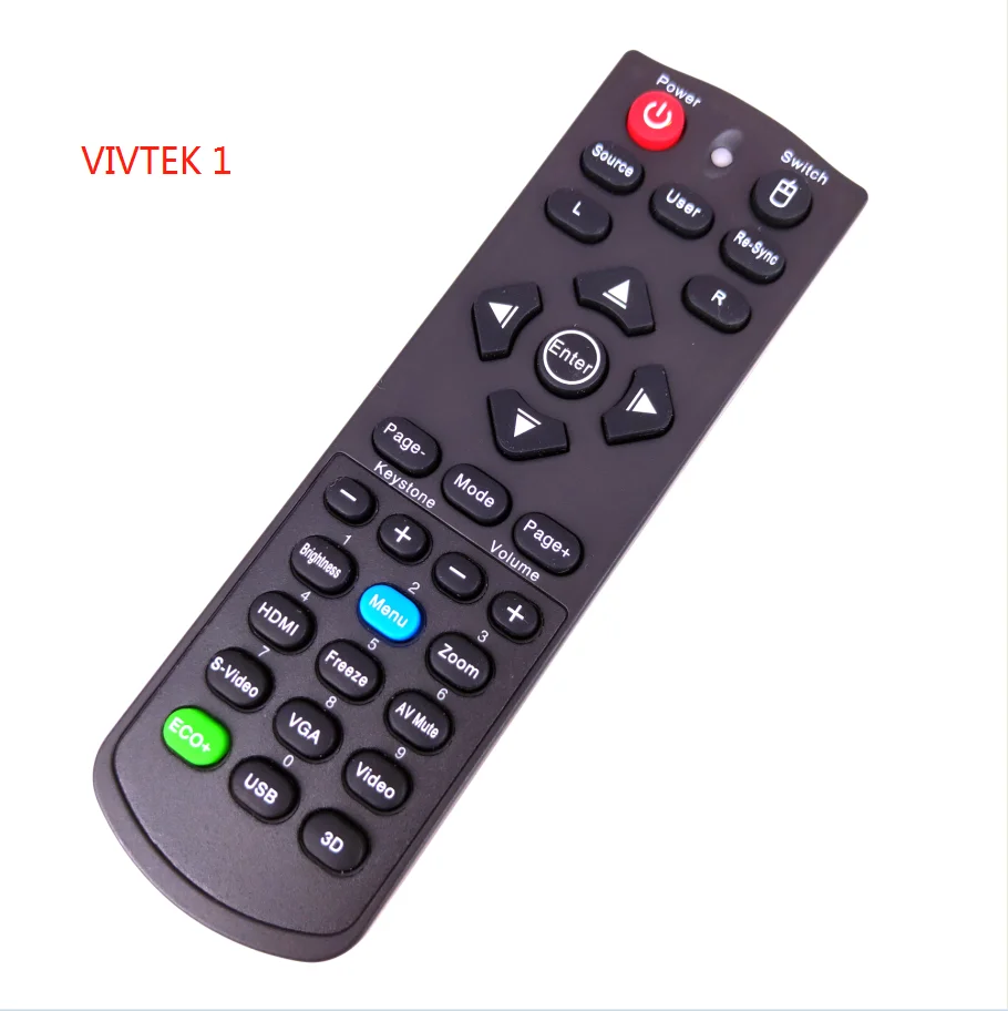 VIVTEK1 Для VIVTEK ViewSonic проекторы дистанционное управление RCP01051 PJD6552LWS PJD6552W XY-7080 - Цвет: VIVTEK1