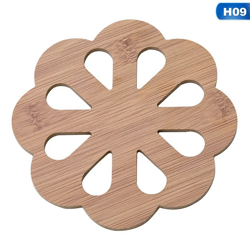1Pcs Korea Creative Cute Animal Wooden Mug Coasters Desktop Mat Cup Mats Wood Carved Cup Pads Shop Bar Tea Coffee Cup Holder - Color: 09