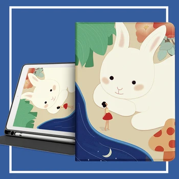 

For iPad Pro 11 Case Cute Cartoon For Magnetic Ultra Slim Smart Cover For iPad 9.7 inch with Pencil Holder Case For iPad 10.5