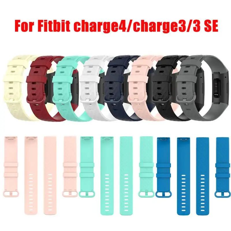 

Suitable For Fitbit Charge 4 Bracelet Replacement Wristband Color Buckle Smart Silicone Wrist Strap For Fitbit Charge 4 3 3SE