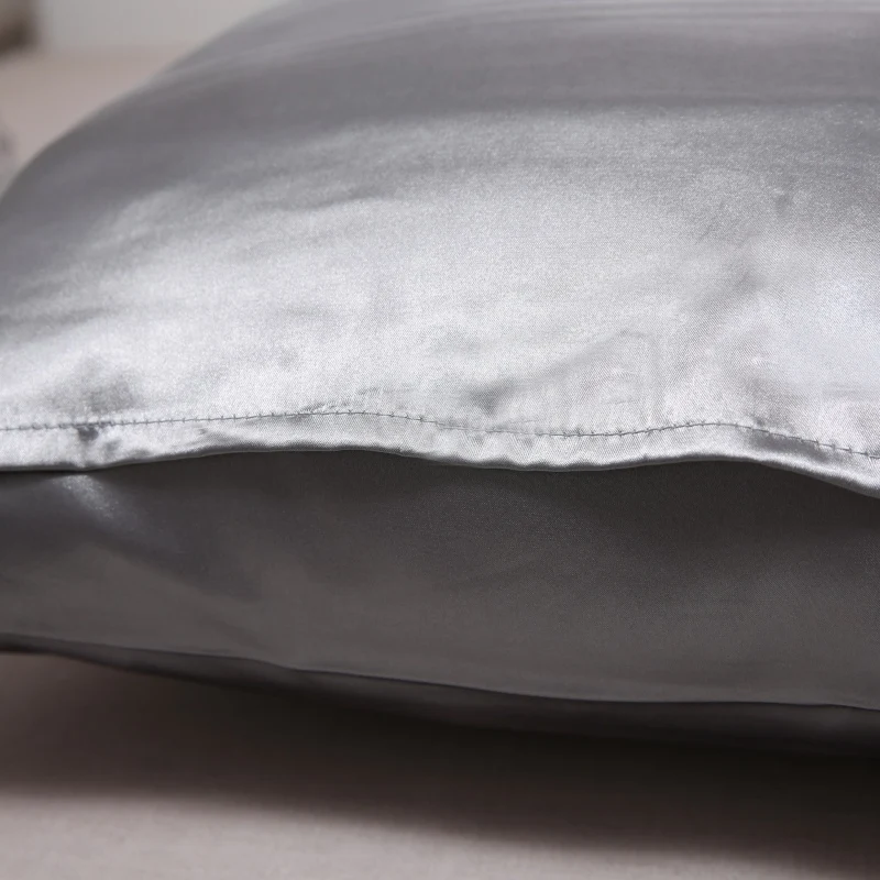Satin Rayon Pillowcase Decorative Pillow Covers Solid Color Cover Pillow Bedding Pillow Case 40x60 50x75 Rayon Cover 3