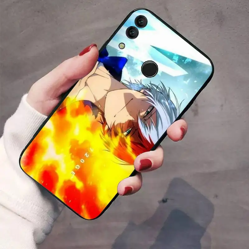 pu case for huawei Todoroki Boku No Anh Hùng Giới Học Thuật Anime Ốp Lưng Điện Thoại Huawei Honor Xem 7a5.45inch 7c5.7inch 8x 8a 8c 9 9X10 20 10i 20i Lite Pro huawei silicone case