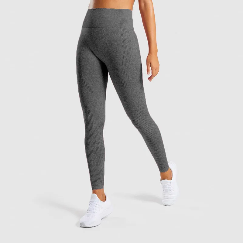 

Hip lifting seamless Yoga Pants jacquard high waist fitness pants