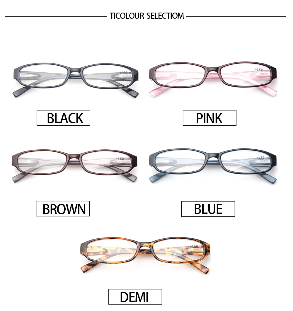 Henotin Reading Glasses Spring Hinge Fashion Men Women Oval Frame Prescription Reader Eyeglasses Decorative Diopter Eyewear 3