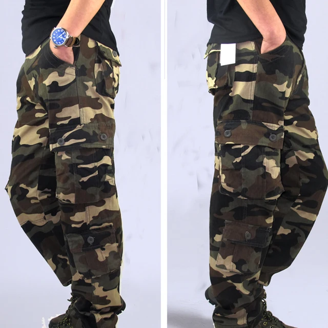 $US $18.83  Men Pants Trousers Camouflage Combat Cargo Forces Work Army Military Pockets Water Repellent Ripsto