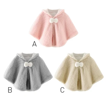 

Cute Autumn Clothes Newborn Kids Baby Girl Cartoon Hoodie Coat Cloak Double Layers Jacket Cute Snowsuit Outerwear Clothes