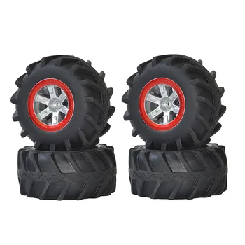 

4Pcs Rubber Upgraded Tyres Spare Parts for S911 9115 1/12 RC Off-Road Car Toy