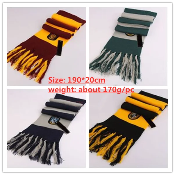 Design 10 20 шт./лот шарф Гарри Гриффиндор/Слизерин/Hufflepuff/Ravenclaw шарфы Косплей костюмы Рождество Хэллоуин подарки для детей - Цвет: Design 10