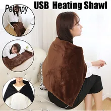 45x80 см автомобильный обогреватель для дома с электрическим подогревом на плечо, на шею, для мобильного отопления, шаль, USB, мягкий, 5 В, 4 Вт, зимний, теплый, для здоровья