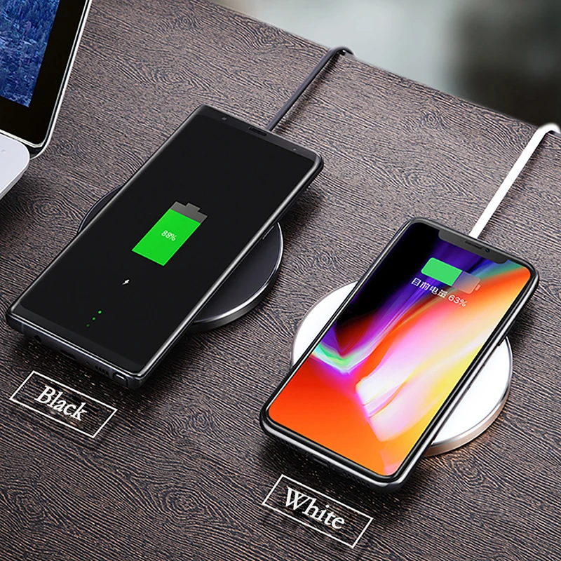 Antye QI Беспроводной Зарядное устройство зарядного устройства для iphone 8 Plus x Samsung note