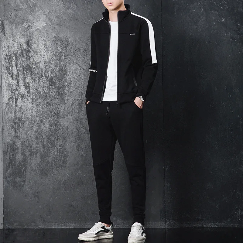 

MEN'S Coat Spring And Autumn Hooded Korean-style Fashion Man People Handsome Clothes 2018 Jacket New Style Leisure Sports Suit