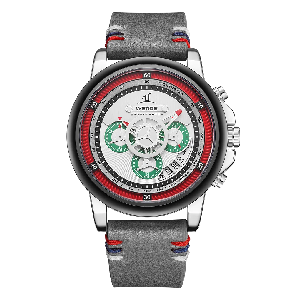 WEIDE, мужские часы, роскошные, военные, спортивные, водонепроницаемые, несколько часовых поясов, мужские часы, будильник, часы с ЖК-дисплеем, электронные наручные часы - Цвет: UV1803-1D