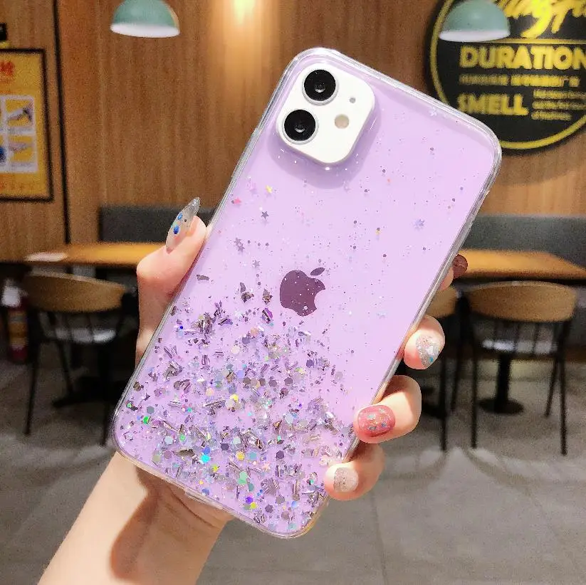 20PCS High-Quality Bling Soft TPU Glittering Smooth Phone Cases