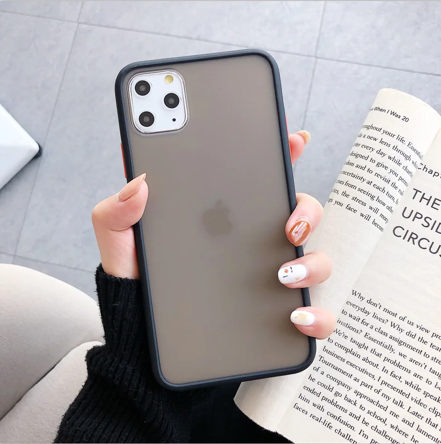 Однотонный прозрачный чехол для телефона без полей для iPhone11pro 11pro Max xs max XR 6 6S 7 Plus 8plus чехол для ухода за кожей