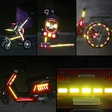 30 шт./пакет Универсальный светоотражающий Стикеры для автомобильного бампера тела хвост анти-столкновения Предупреждение лента с защитой от царапин изменение заключается в том, с 3 м