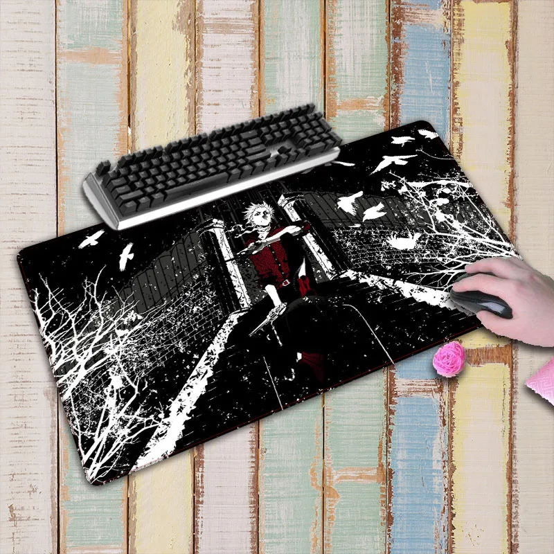Anime Boy Large Gaming Mouse Pad Lockedge Mouse Mat For Laptop Computer Keyboard Pad Desk Pad For D