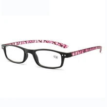 Прямоугольные женские очки для чтения высококачественные очки для чтения для дальнозоркости+ 1,0 до 4,0 напечатанный прямоугольник