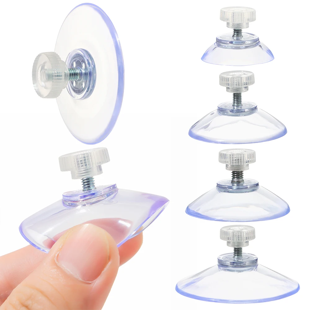 M4/M5 30/40/50mm Hanging Sucker Cup Hook 5Pcs