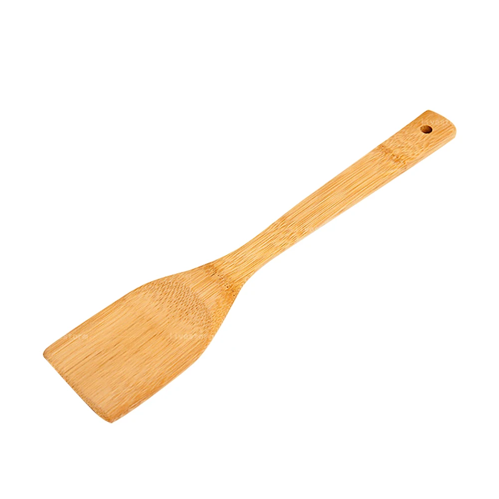 30cm Kitchen Wooden Spatula Heat Resistant Shovel Cooking Spoon Pan Rice Spoon Kitchenware Non-Stick Pan Bamboo Rice Shovel wooden cooking spoon