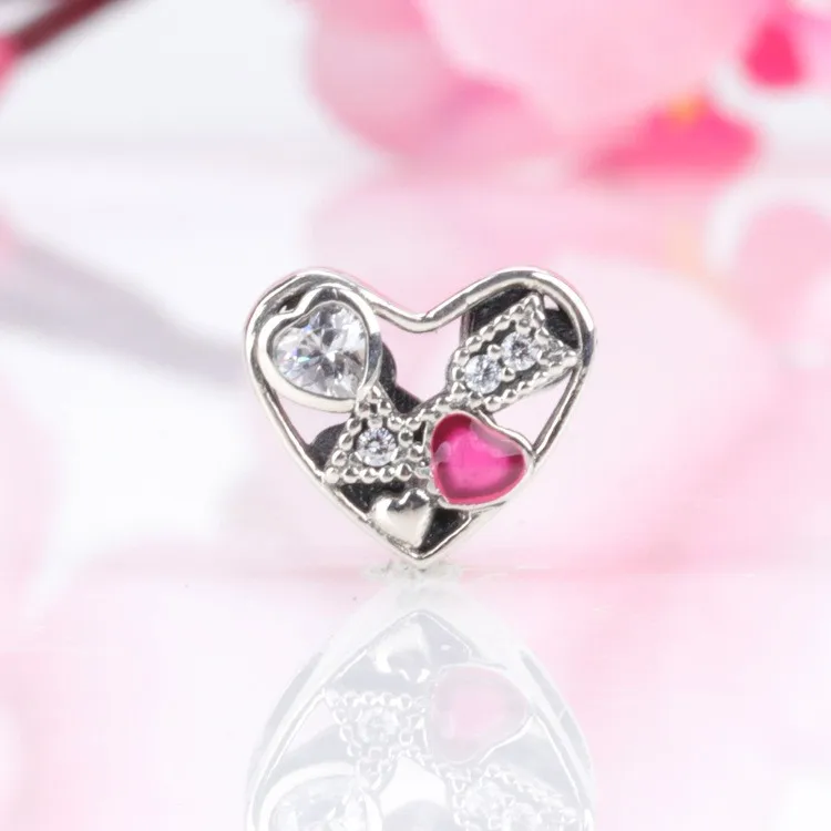 

Original 925 Sterling Silver Bead Cupid Arrow Heart Shaped Beads Fit Pandora Women Bracelet & Necklace Diy Jewelry