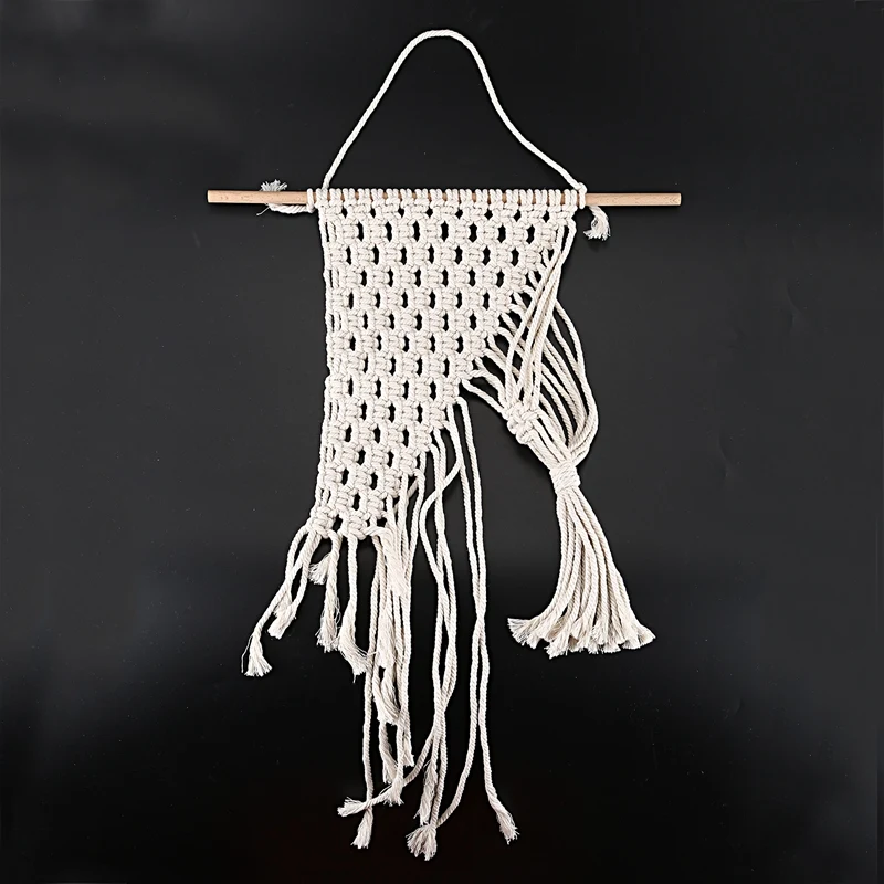 Новинка! гобелен ручной работы в богемном стиле. Гобелен с хлопковой веревкой. Гобелен для гостиной, спальни. Настенный декор. Гобелен с корзиной двойного назначения