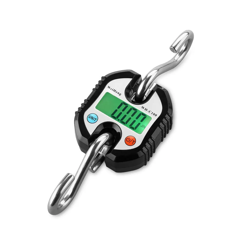 

Portable Electronic Digital Scale 150kg x 50g Scales Weighing Luggage Balance Hanging Crane LED backlight With Heavy Duty Hook